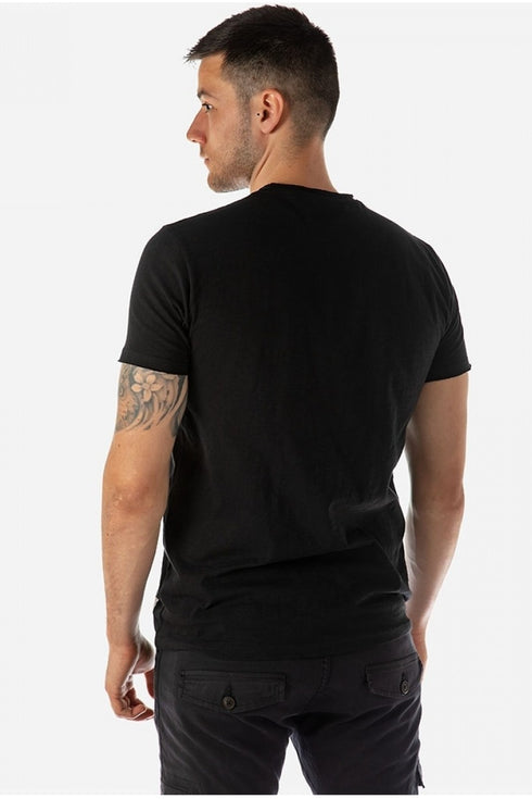 Ανδρικό T-Shirt Μαύρο με Τσεπάκι Camaro